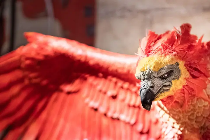 Le phénix aux ailes déployées
